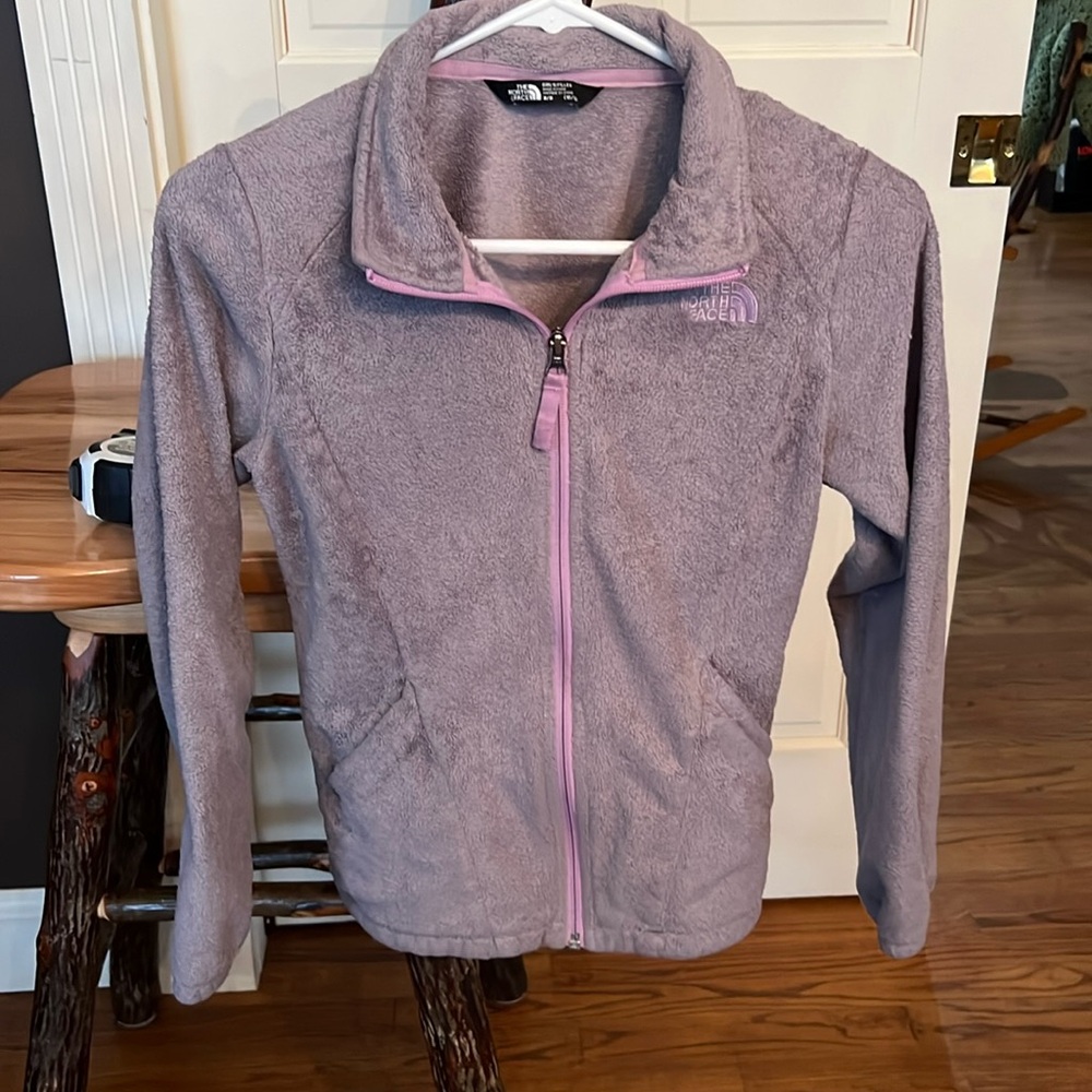 Youth North Face zip up fleece jacket